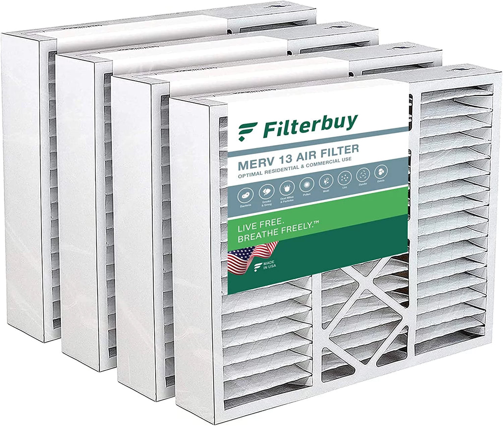 20x25x5 MERV 13 Pleated HVAC Air Filters 4-Pack T494