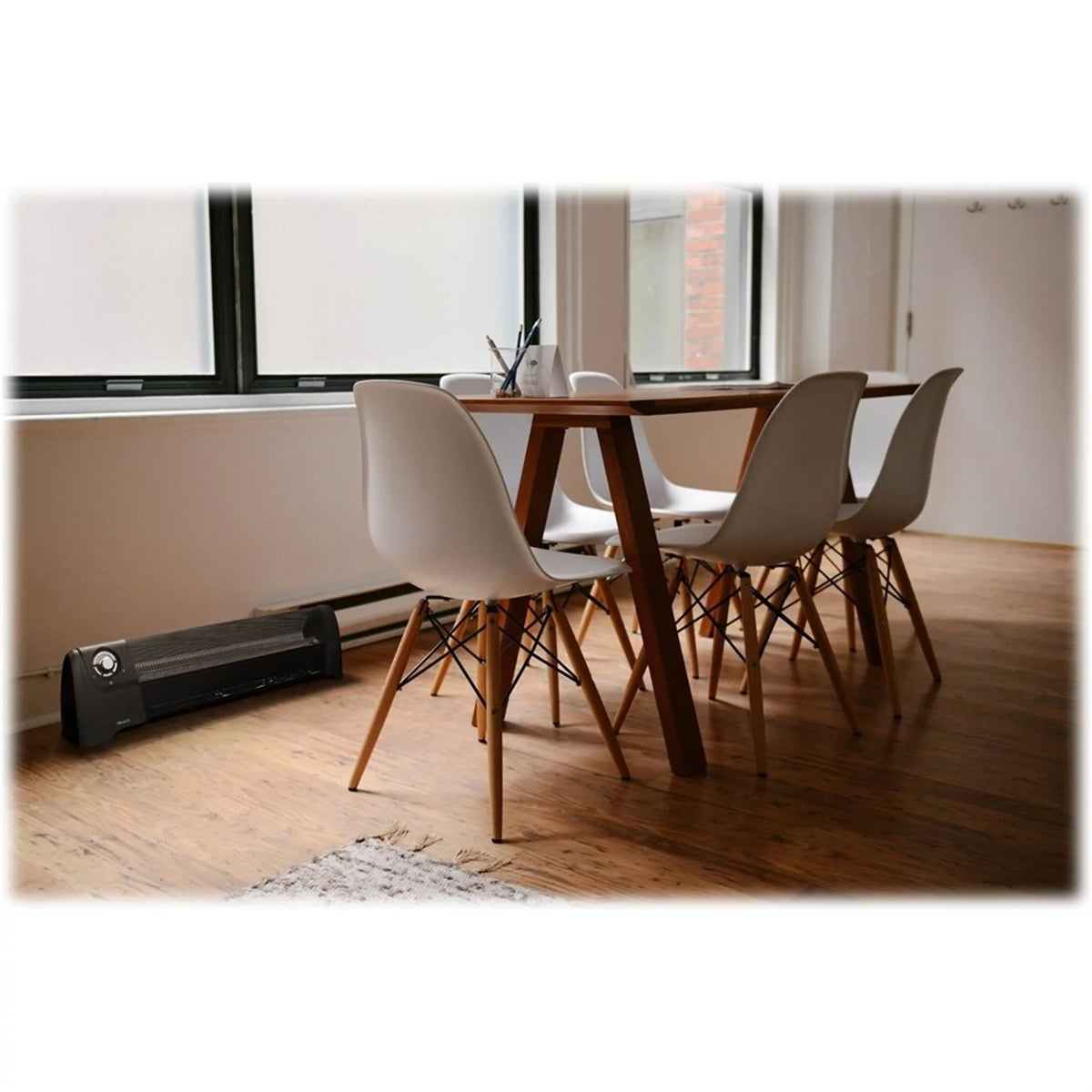 Electric Baseboard Space Heater, 5120 BTUs, Black S38979