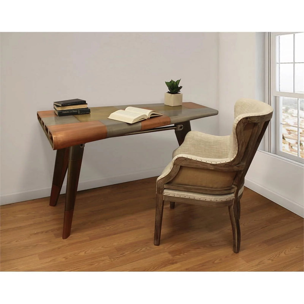 Metal Cladded Writing Desk D323197