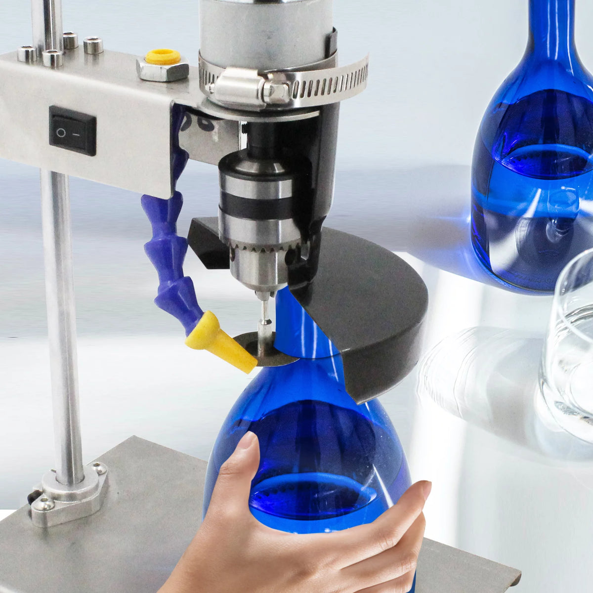 Electric Glass Bottle Cutter with 7 Variable Speeds Y720