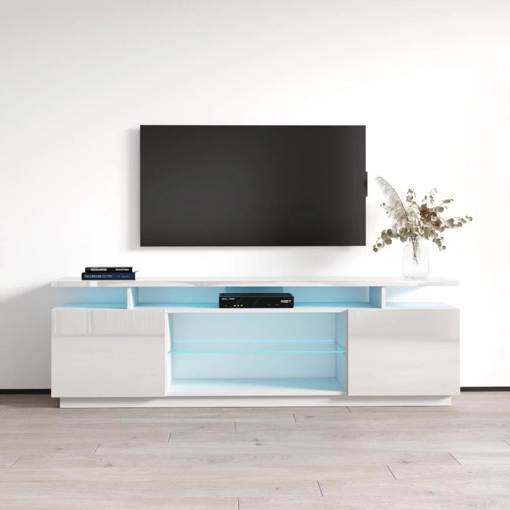 White Modern TV Stand H5429