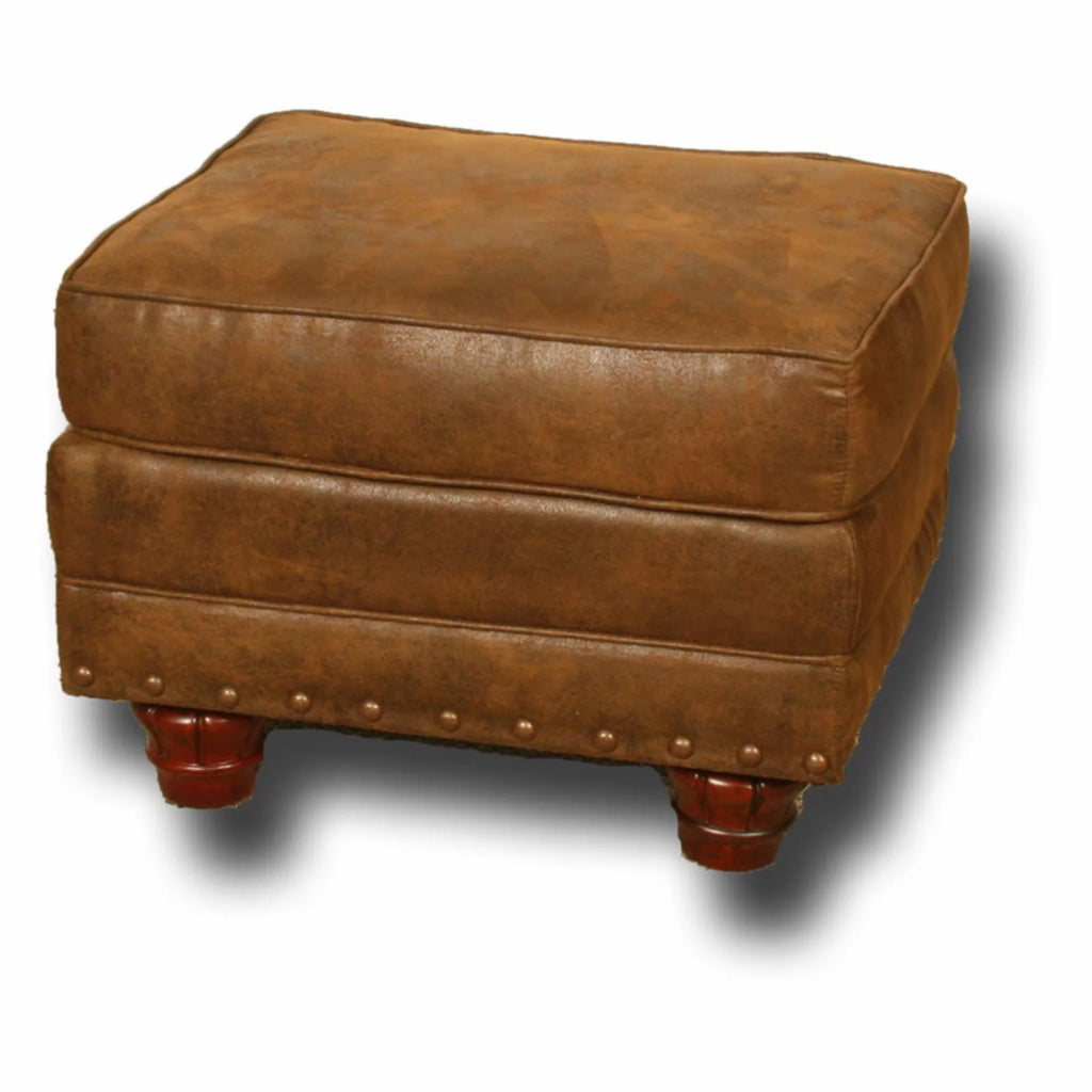 Ottoman with Nail Head Accents V87214