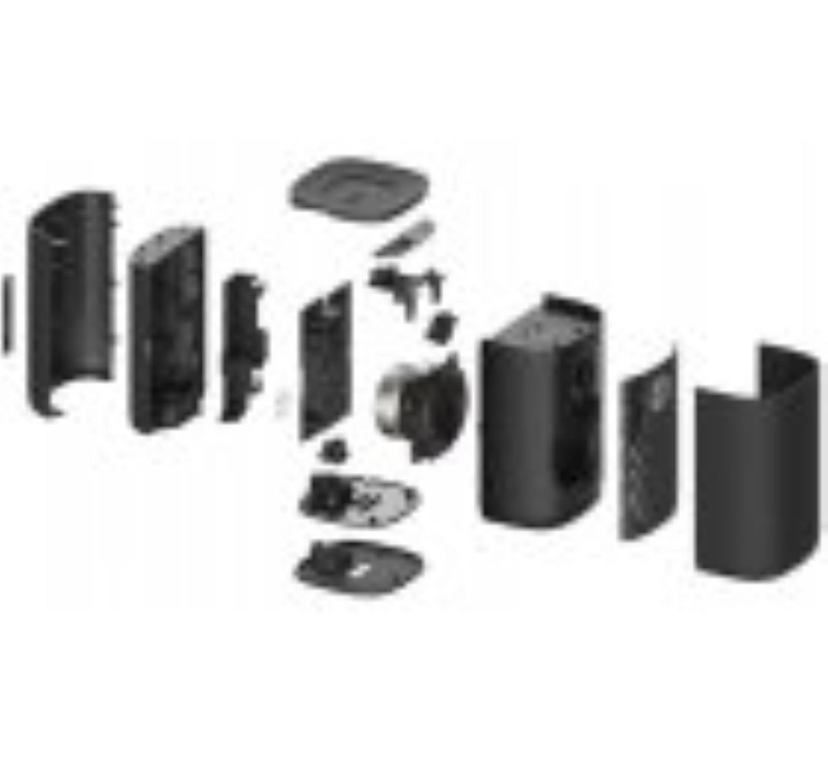 Black Wireless Surround Speakers Pair Y601376