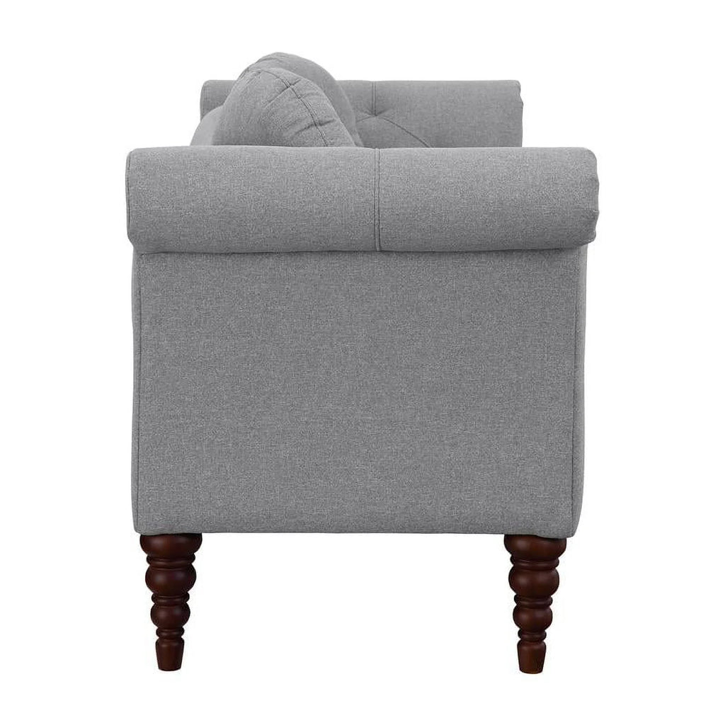 75" Traditional Fabric Settee with 2 Pillows I9789
