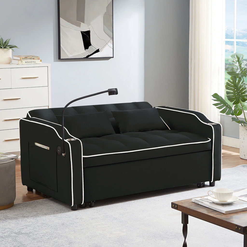 Oversized Convertible Sleeper Sofa Chair Bed E559