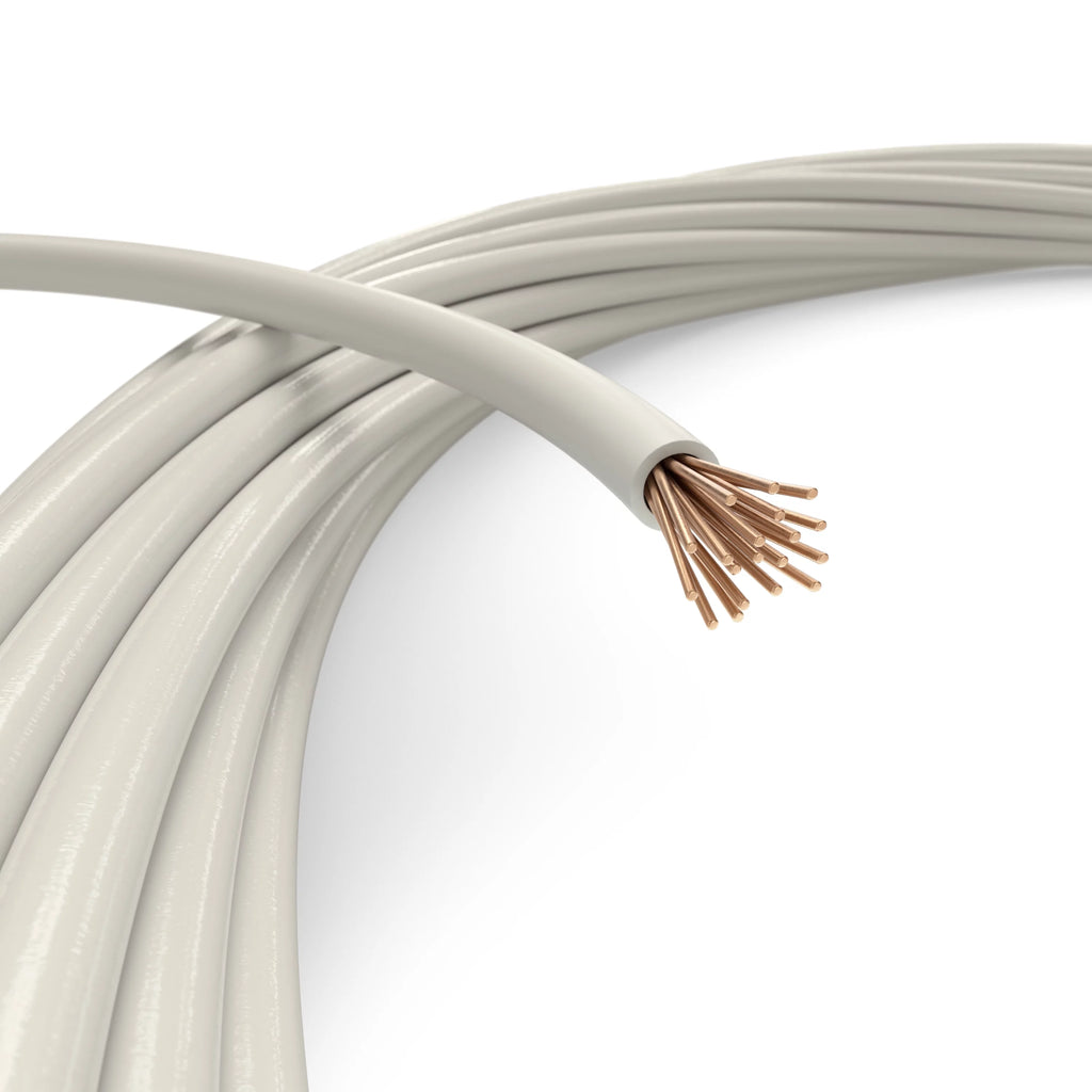 50 Feet 14 AWG White Insulated Stranded Copper THHN THWN Wire L715