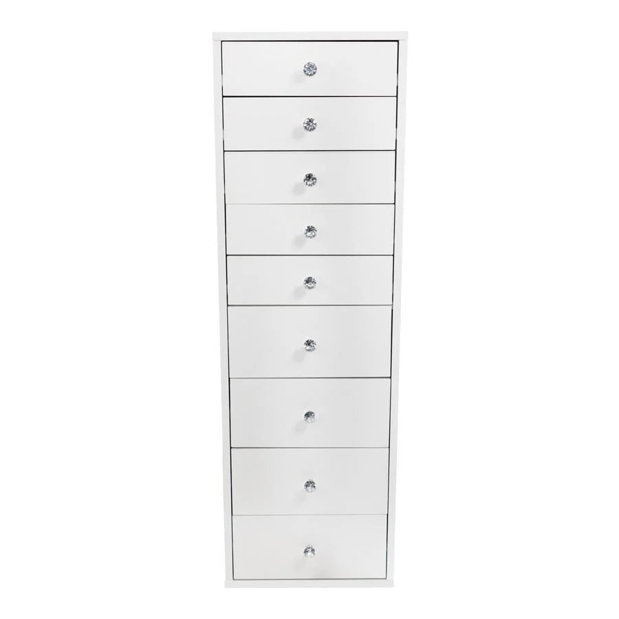Light Pink 9 Drawer Makeup Vanity Storage I211600