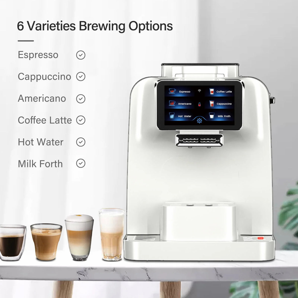 Automatic Espresso Coffee Machine with Milk Jug G248953