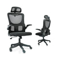 Black Mesh Ergonomic Office Chair with Headrest C3324