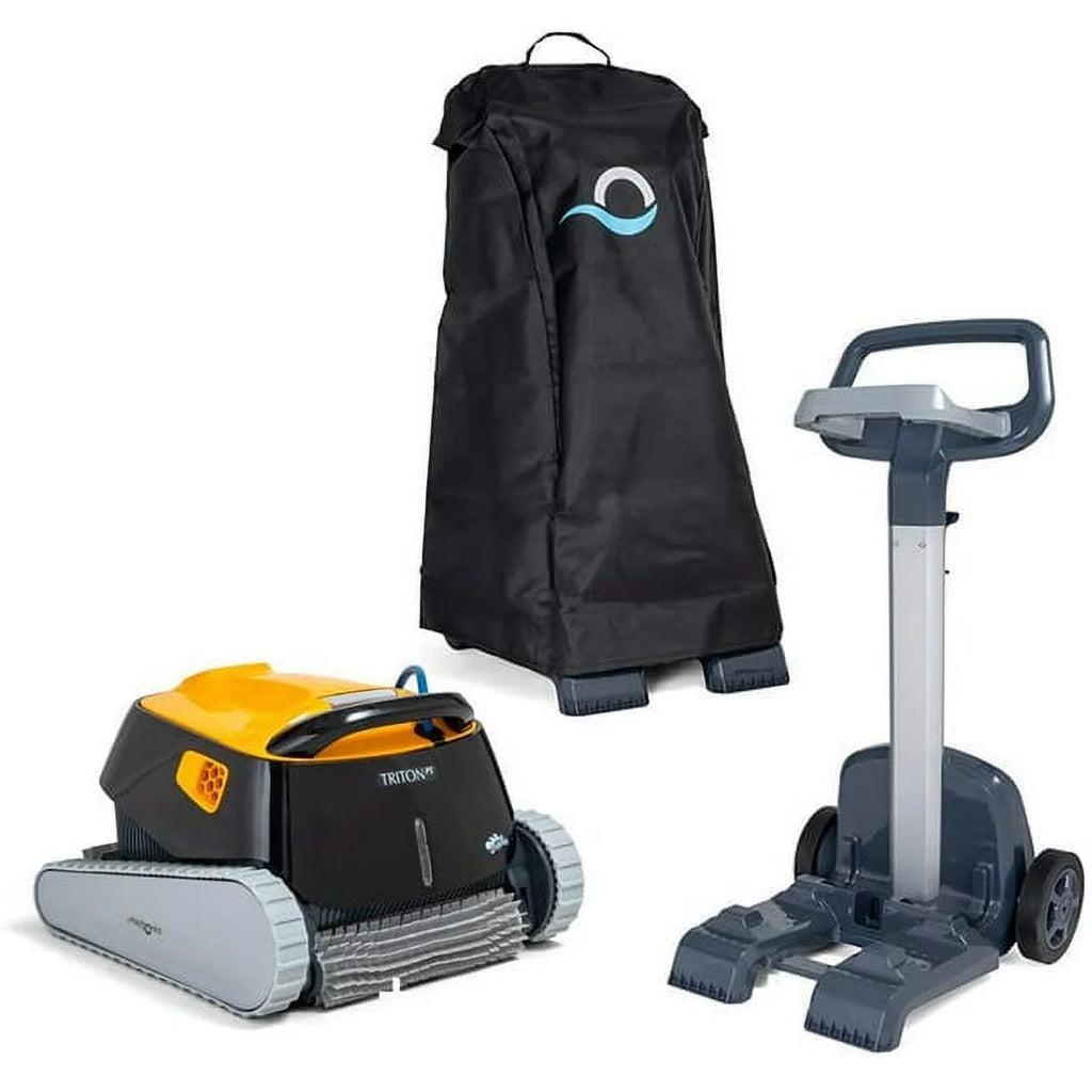 Inground Robotic Pool Cleaner with Caddy & Cover L885948