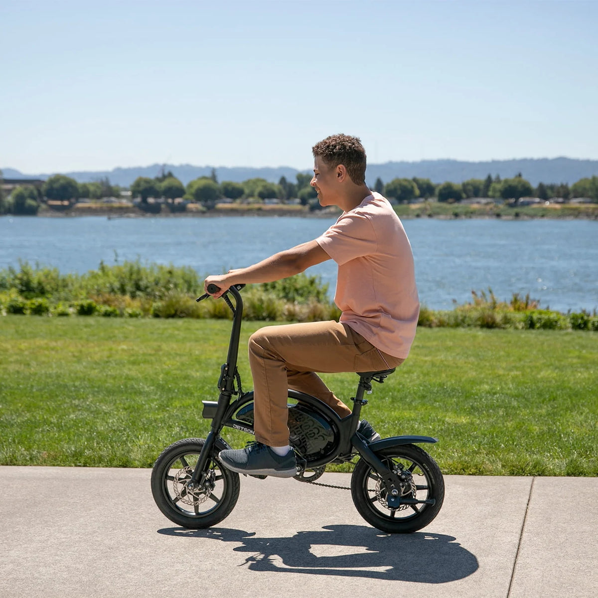 Folding Electric Bike, Black V952