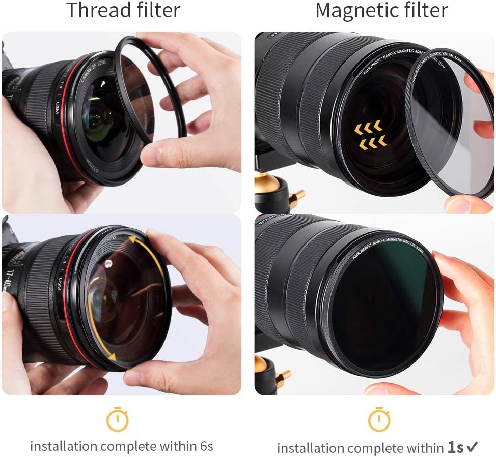 62mm Magnetic Lens Filter Kit with 4 in 1 Filter Pouch N540353