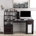 Computer Desk with Cabinet and Storage Drawer Q61137