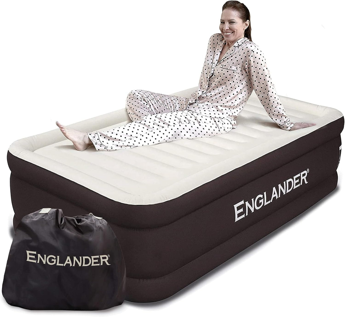 Queen Size Air Mattress with Built in Pump R4055