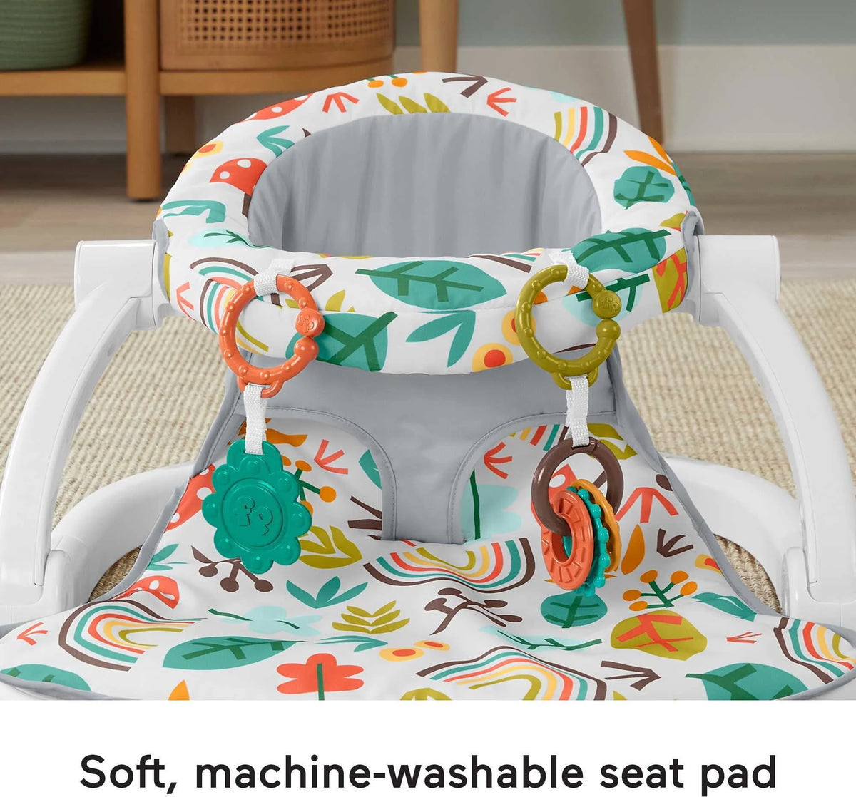 Portable Infant Floor Seat with 2 Toys X387437