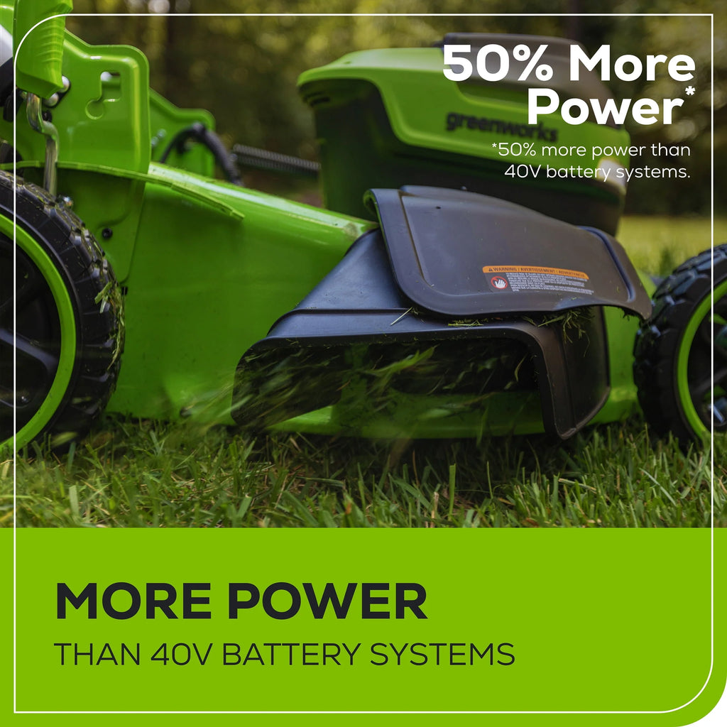 60V 21” Self-Propelled Lawn Mower with 5.0 Ah Batteries & Charger O243