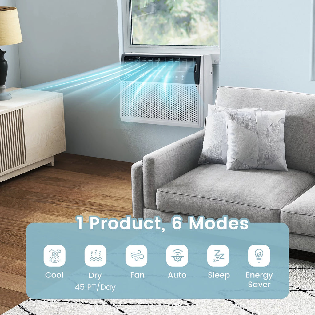 8000 BTU Window Air Conditioner with Remote L595
