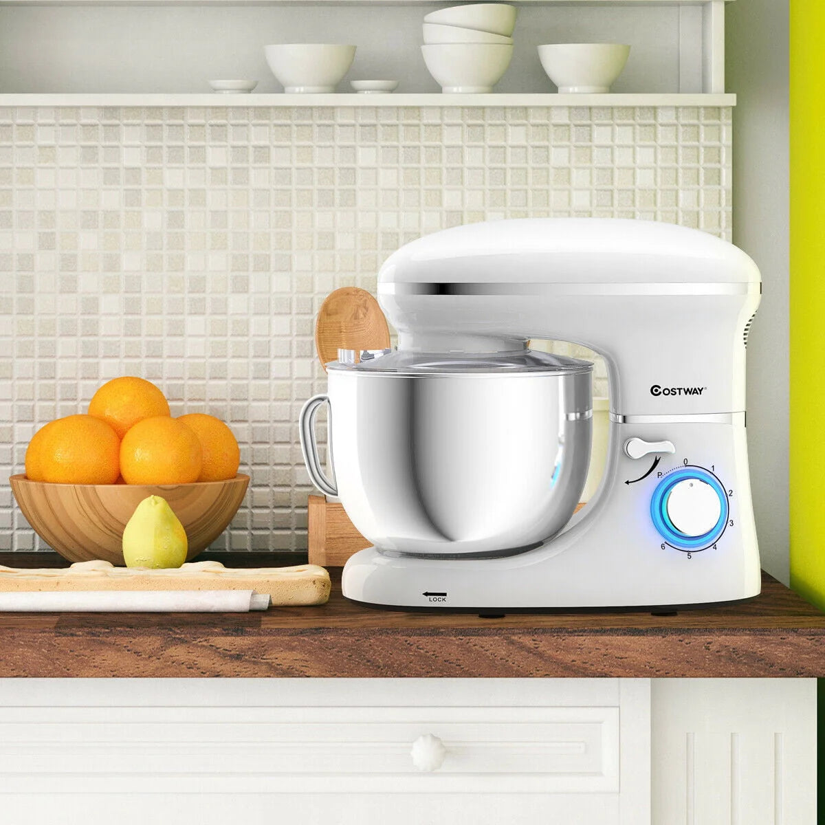 Tilt-Head Stand Mixer 7.5 Qt 6 Speed 660W Red G40274