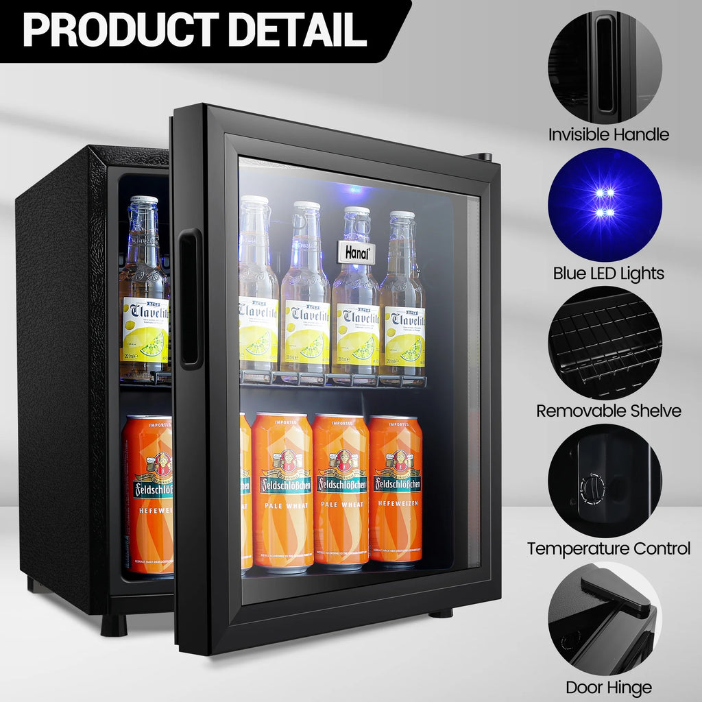 62-Can Beverage Refrigerator and Cooler with Glass Door Z7637