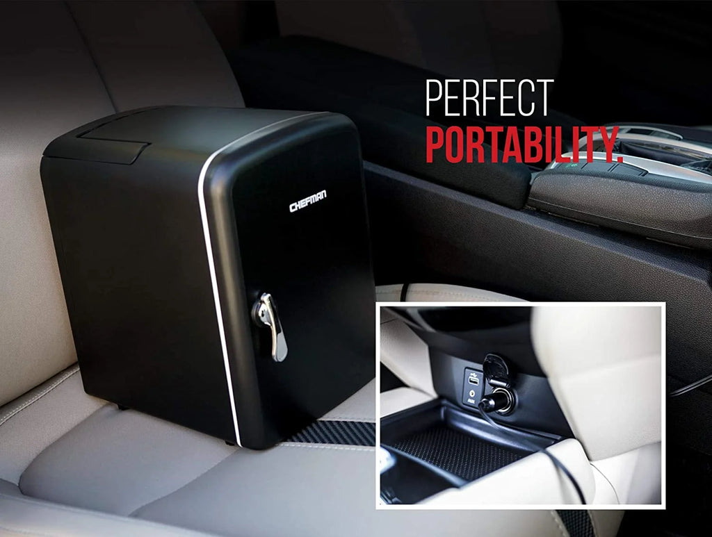 Portable 4L Mini Fridge Black Z65223