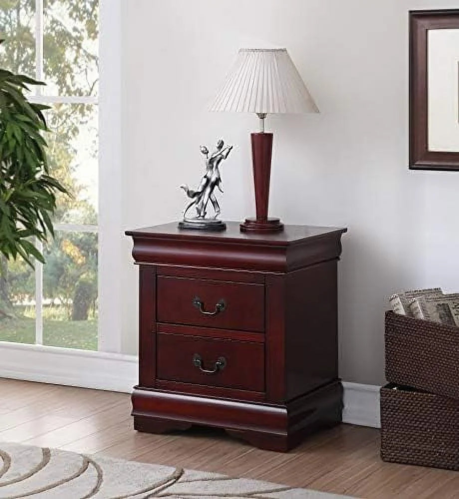 2 Drawer Cherry Nightstand O385843