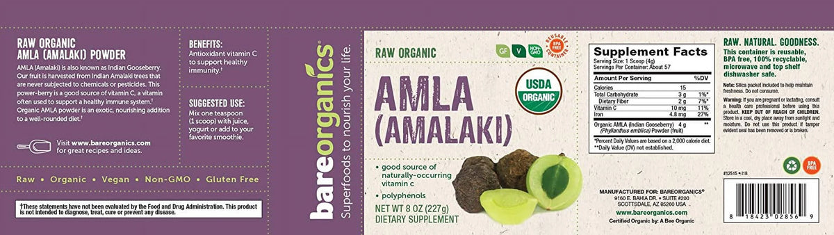 Amla Powder 8 oz Pack of 4 U1421