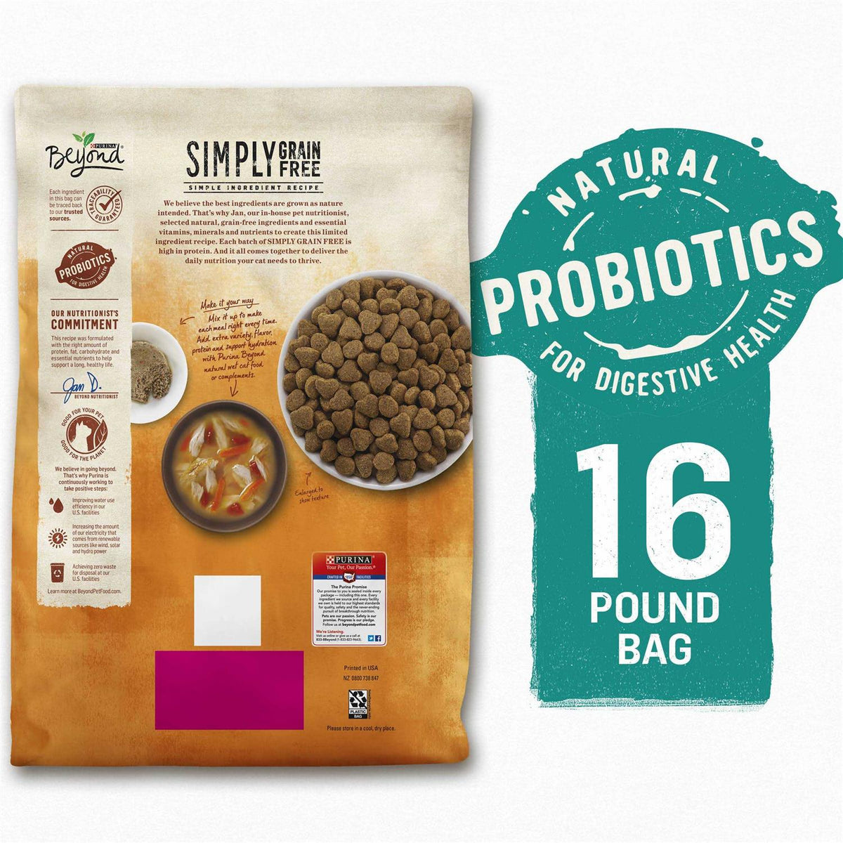 Grain Free White Meat Chicken & Egg Recipe Dry Cat Food F84635