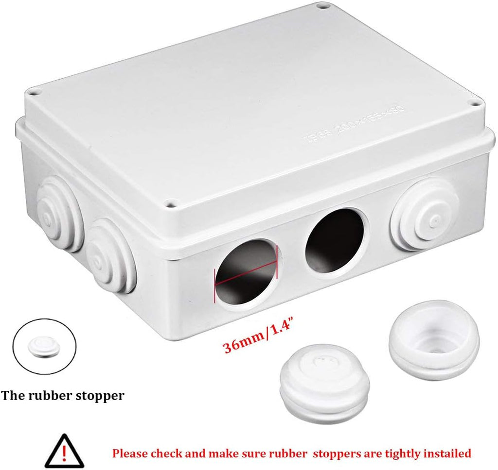 White IP65 ABS Plastic Junction Box C91812