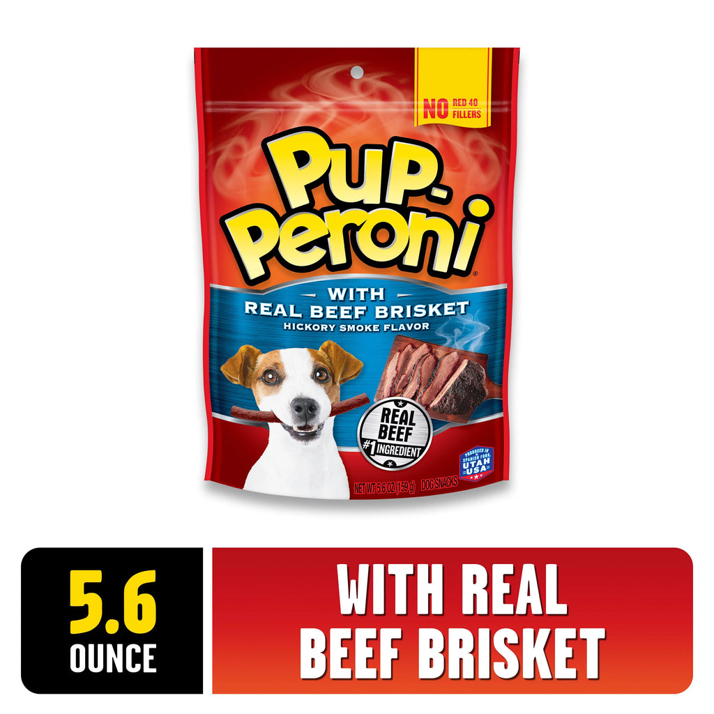 Real Beef Brisket Dog Treats 5.6oz Bag Pack of 8 S13740
