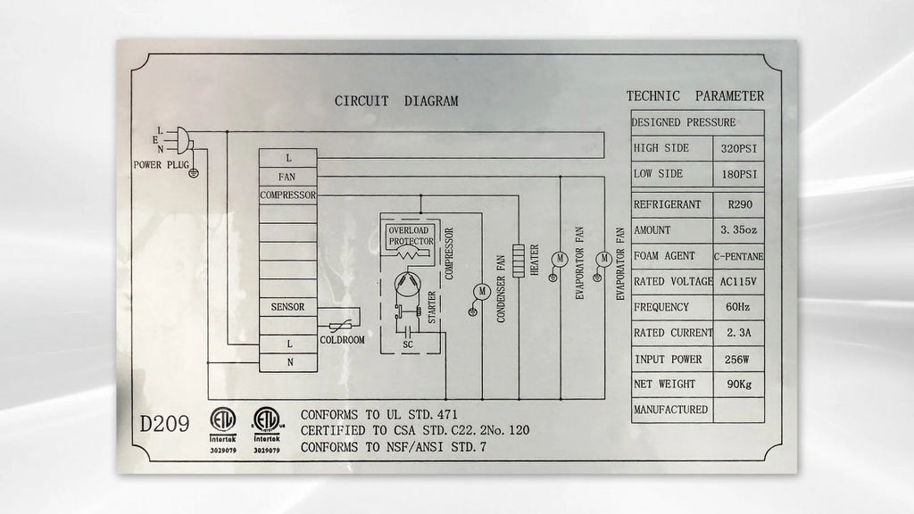 36 inches Commercial Worktop Refrigerator Y620