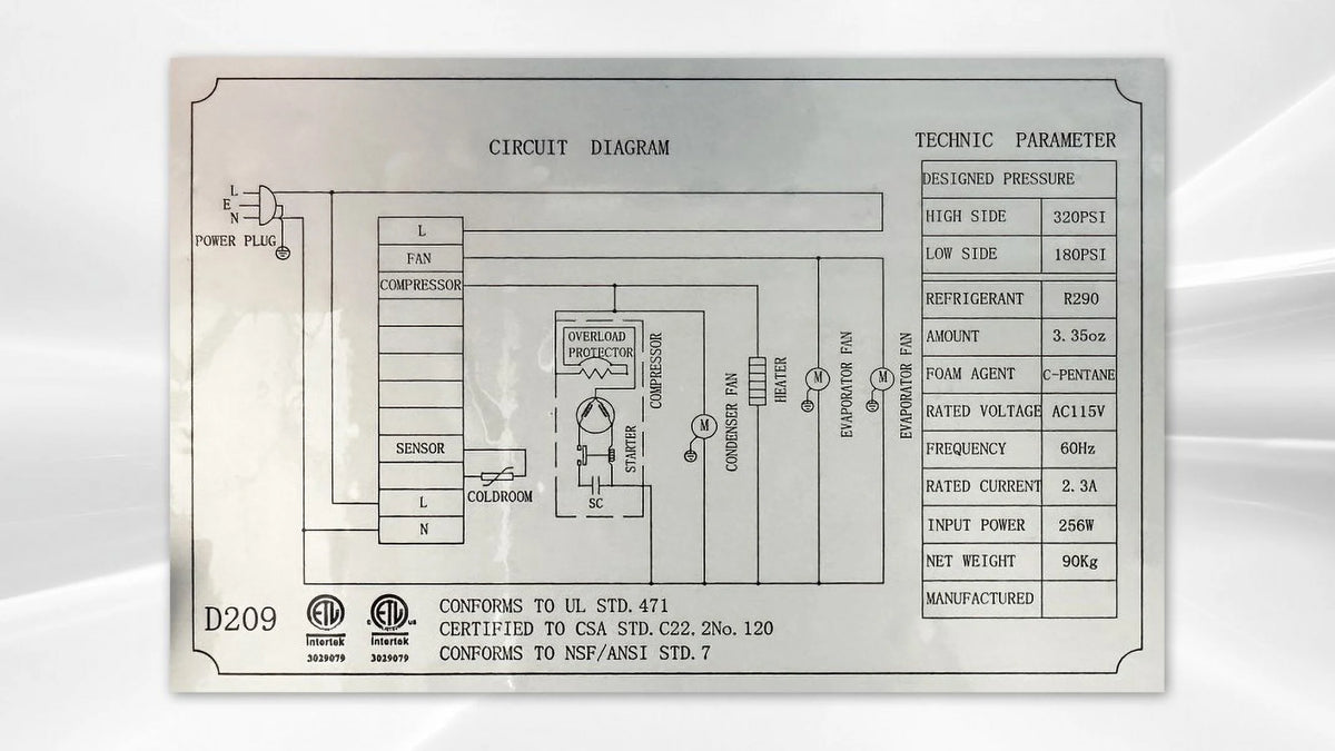 36 inches Commercial Worktop Refrigerator Y620