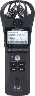 Portable Recorder, Onboard Stereo Microphones, Camera Mountable - Black K350