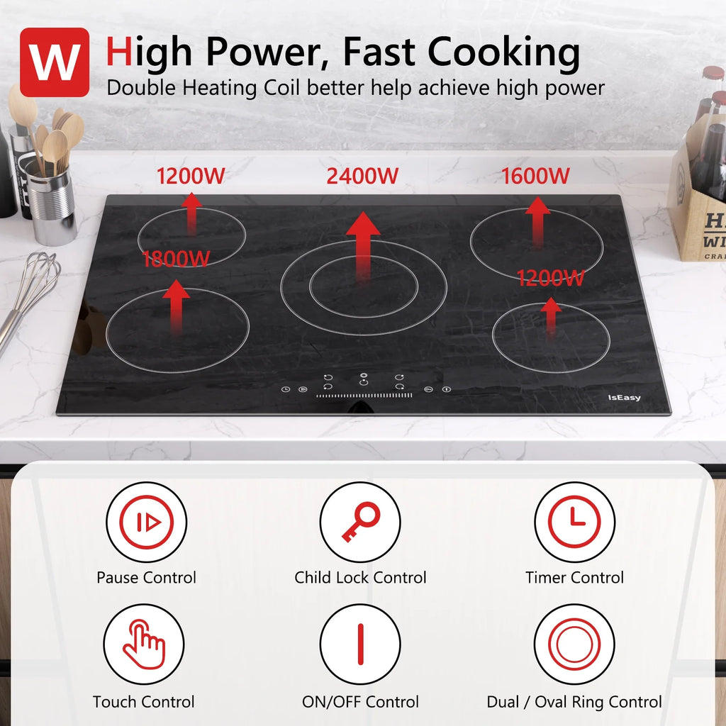 30 5 Burners Electric Stove Top O332
