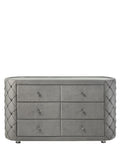 Gray Velvet Dresser Q586