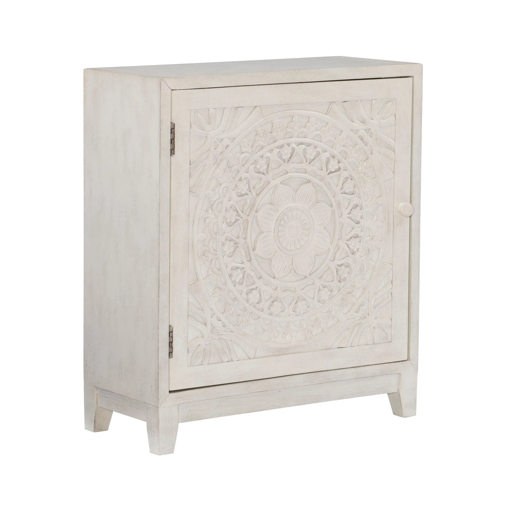 White Cabinet Table V341