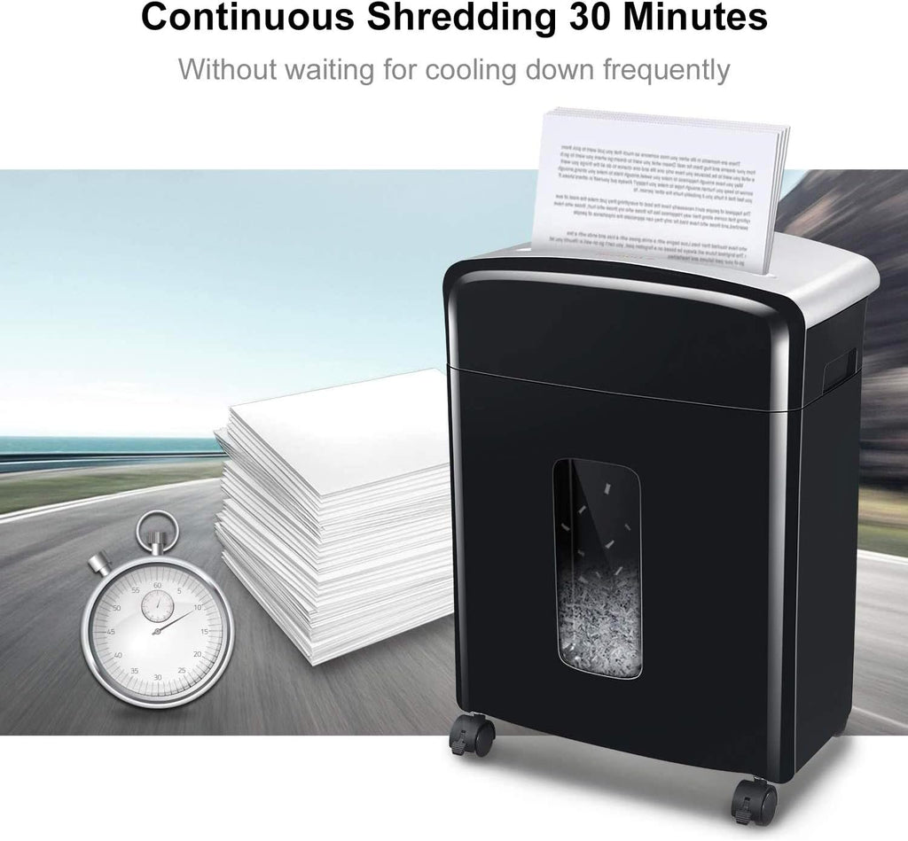 12-Sheet Micro Cut Paper Shredder with Pullout Basket P755415