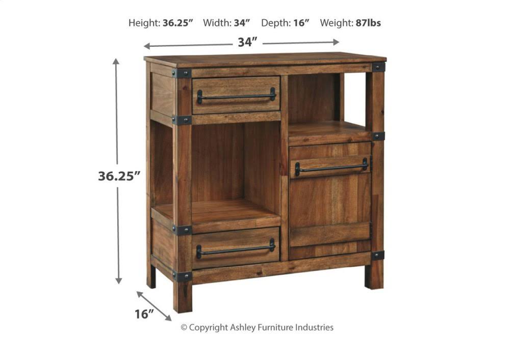 Brown Accent Cabinet E418