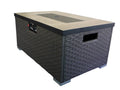 Dark Brown Woven Fire Pit Table X298