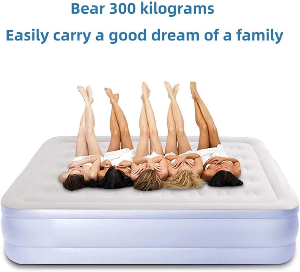 Queen 18'' Double High Air Mattress with Built-in Pump U224708