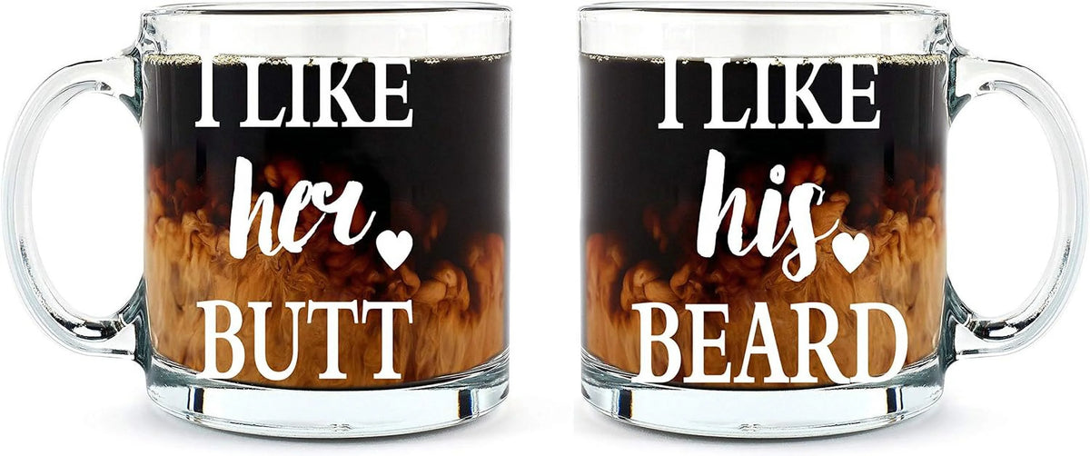 13 oz Glass Coffee Mug Set Q1969