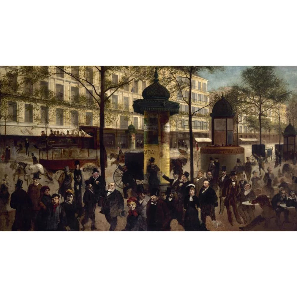 Black Ornate Wood Framed Museum Art Print Q9984