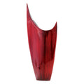Red Pointed Glaze Vase X325