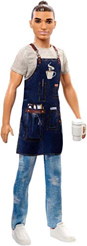 Barista Doll Wearing Café Apron A8453
