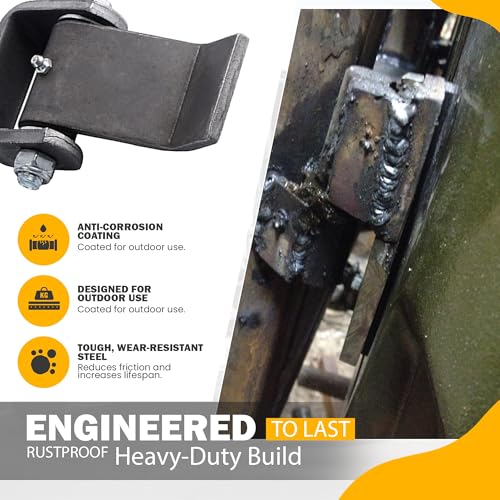 Weld On Steel Strap Hinges, Pack of 4 J6388