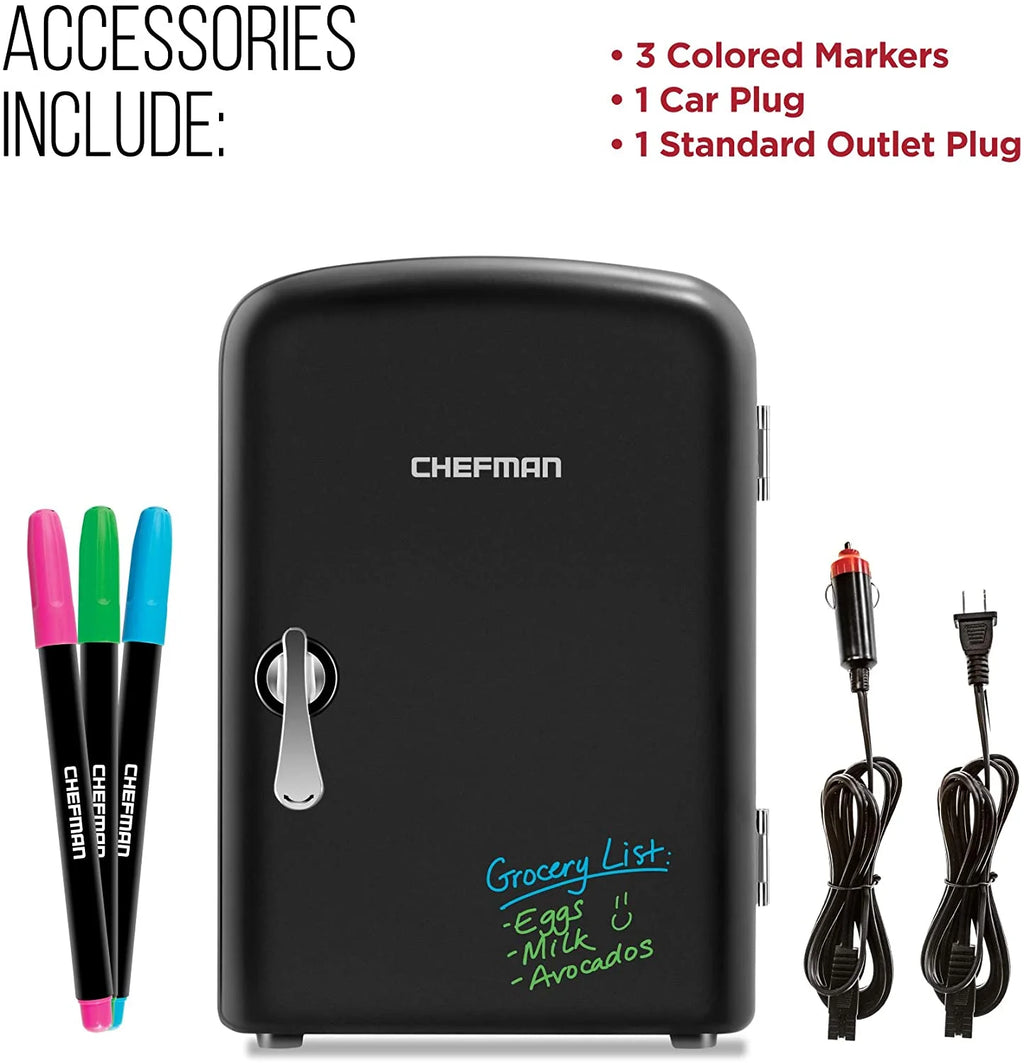 Portable 4L Mini Fridge Black Z65223