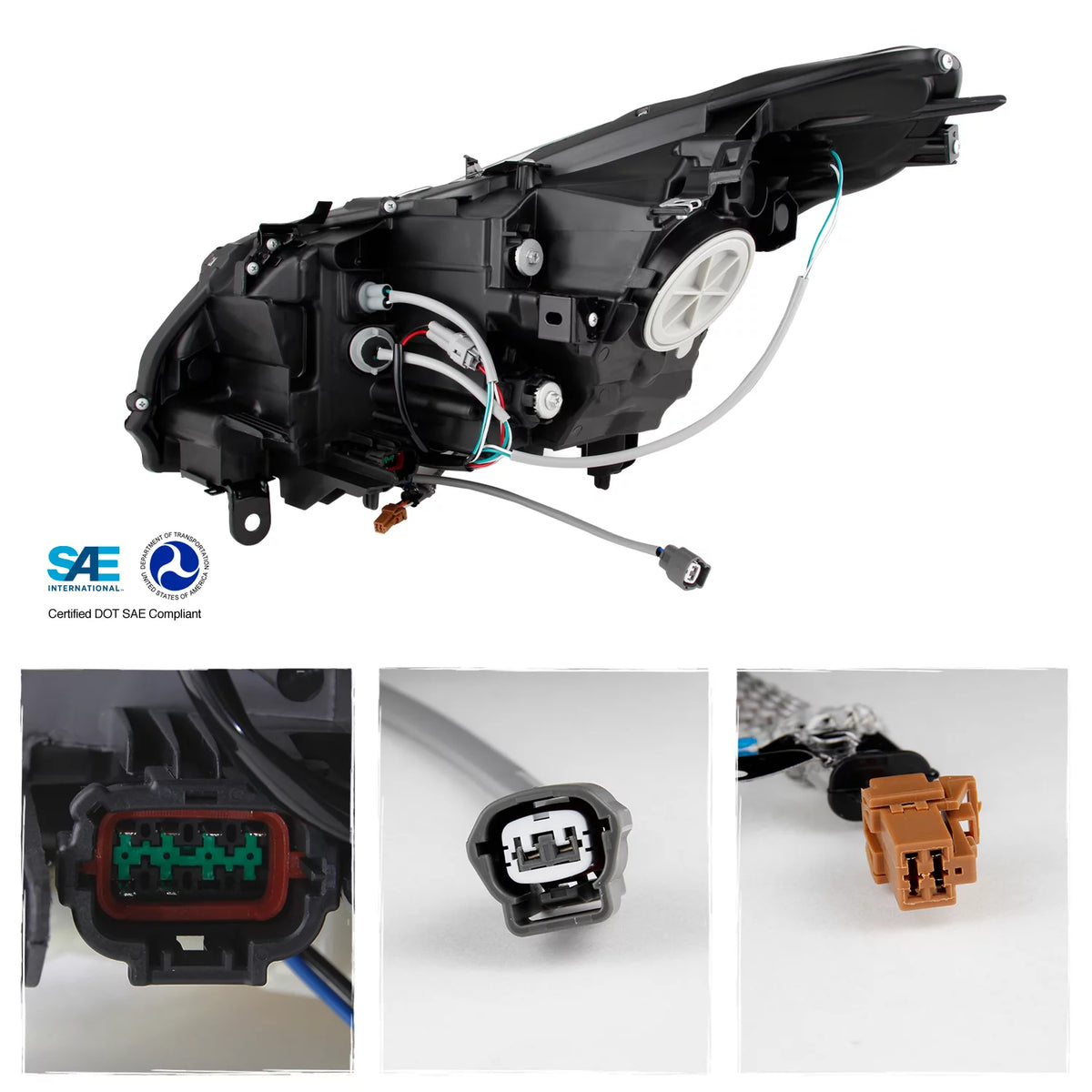 Black Projector Headlights Driver + Passenger Z828548