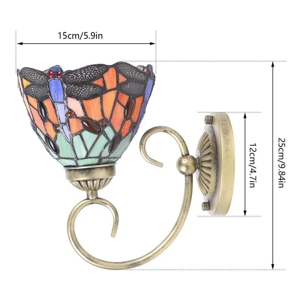 Stained Glass LED Wall Sconce P271