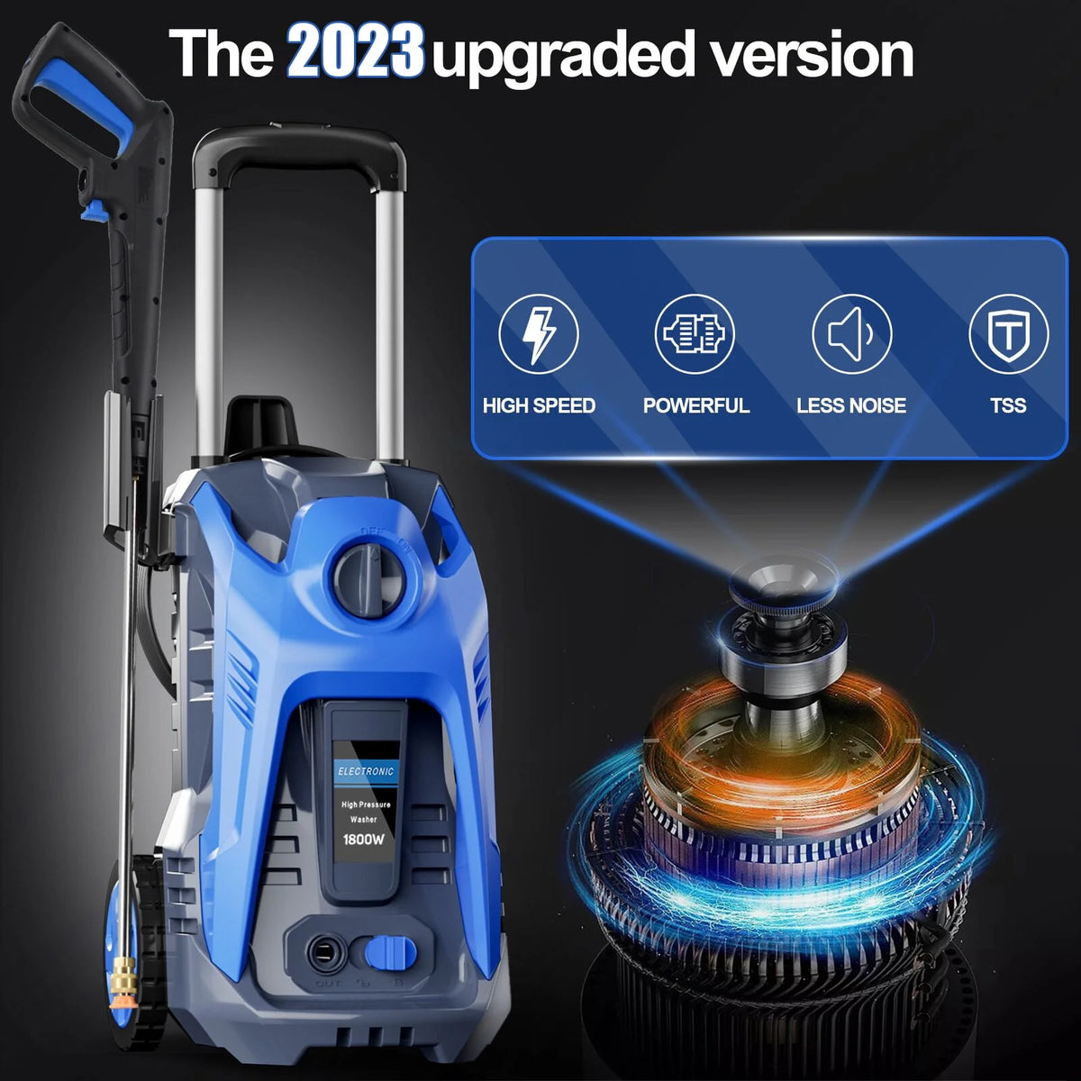 3500 PSI 2.5 GPM Electric Pressure Washer with Foam Cannon S366