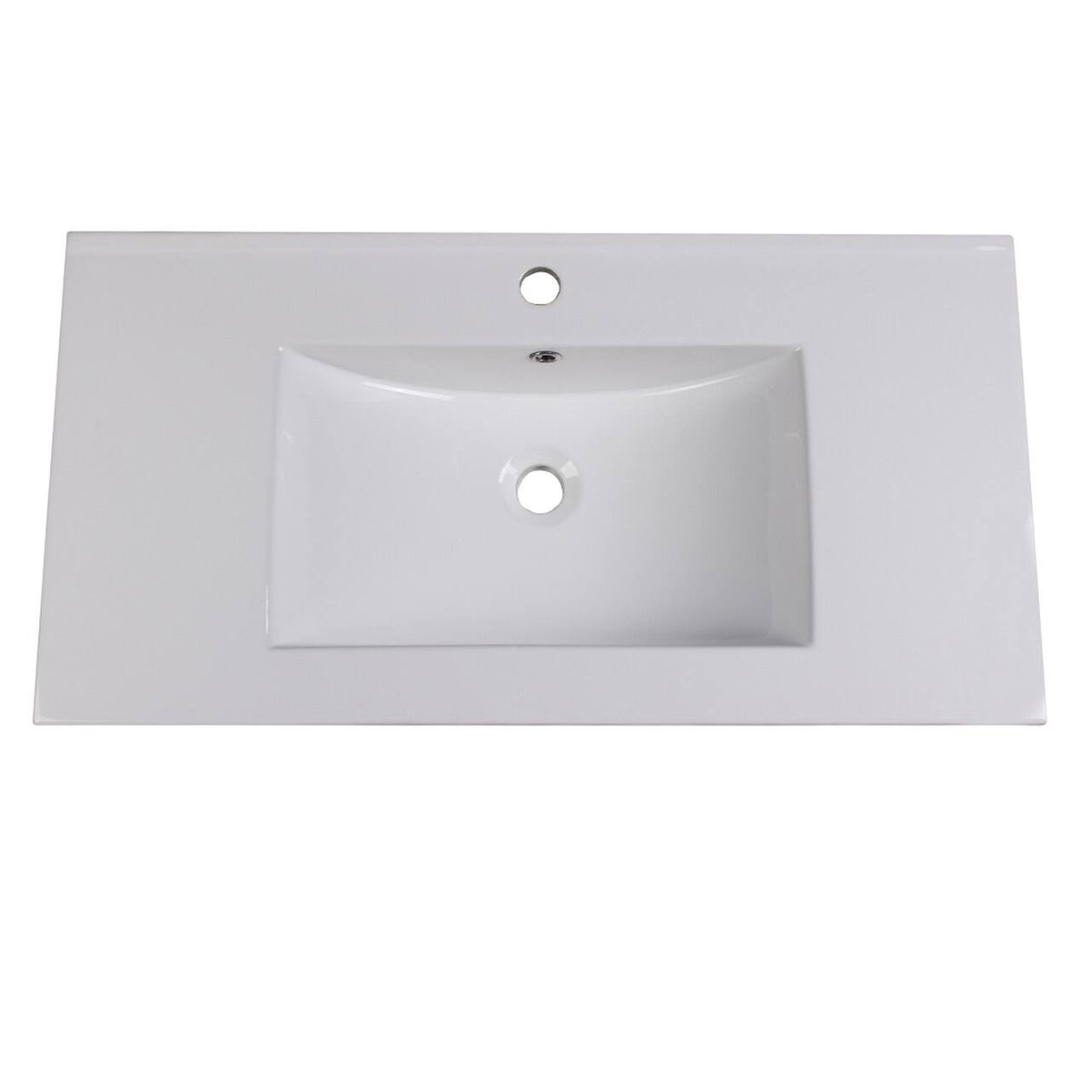 White Integrated Sink and Countertop U1600