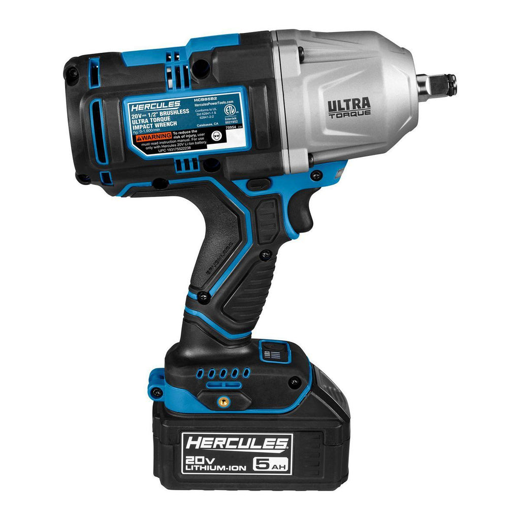 20V Brushless Cordless 1/2 in. Impact Wrench Kit with 5 Ah Battery and Charger I9413